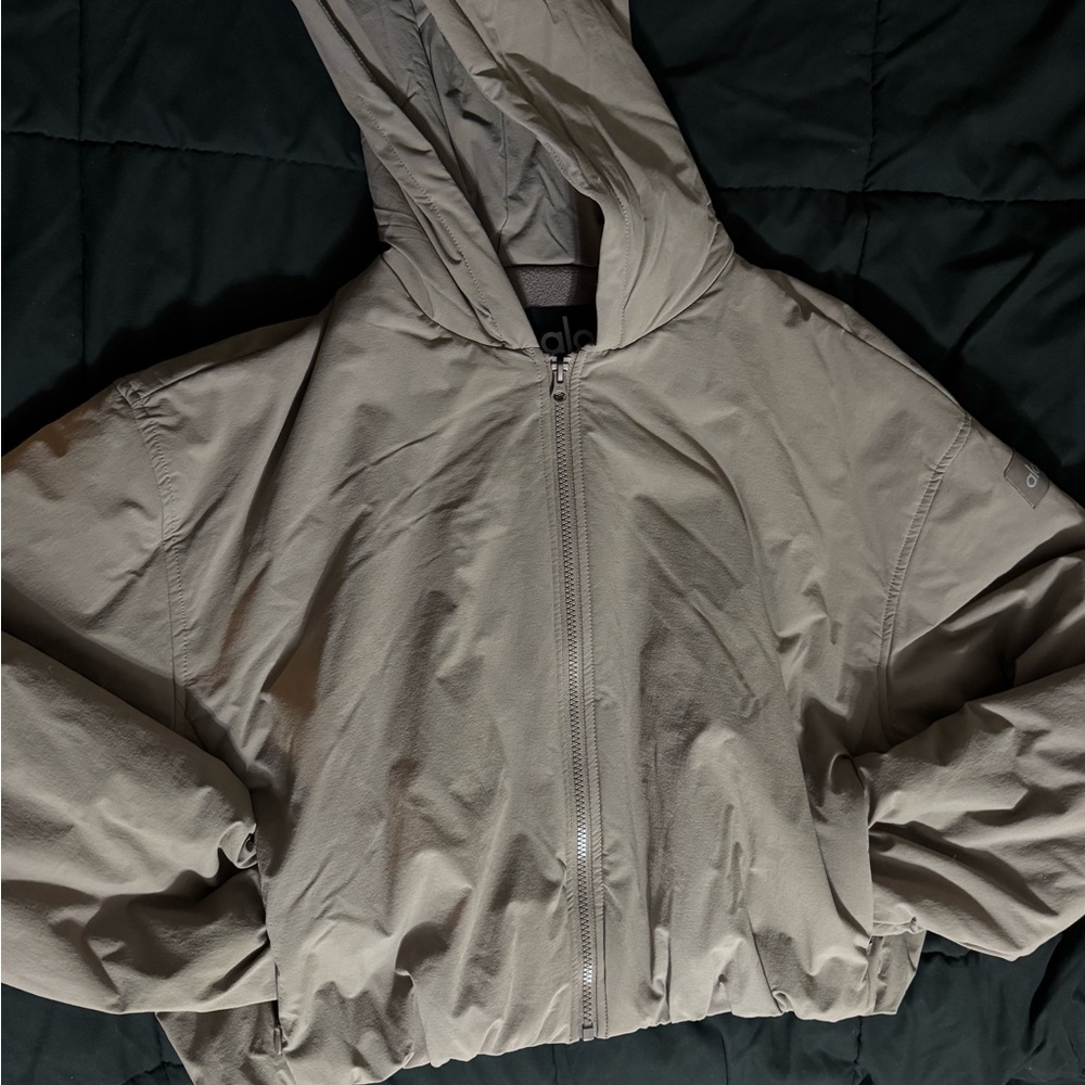 ALO cropped full-zip hoodie